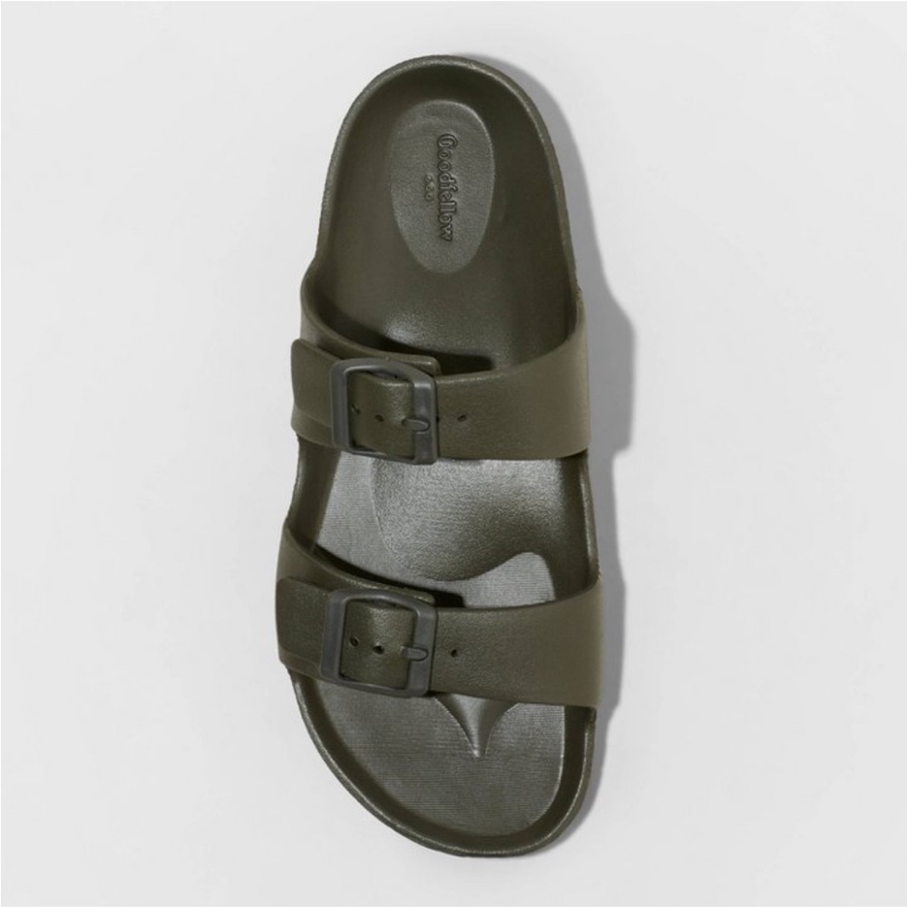 NWOT Men’s Carson Two Band Slide Sandals - Goodfellow & Co. - Picture 4 of 6